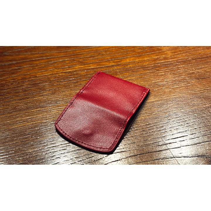 The Cowhide Coin Wallet (Red) by Bacon Magic