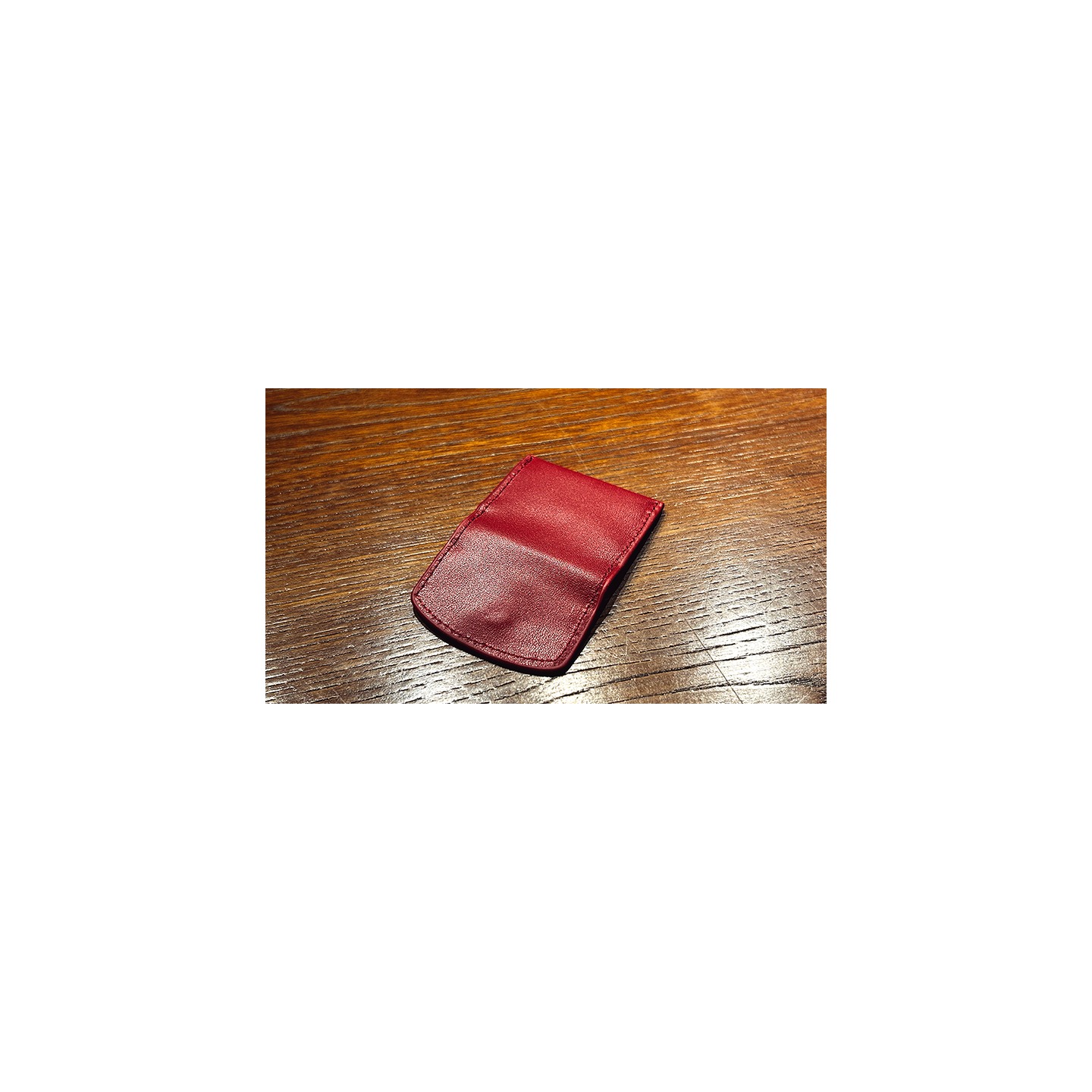 The Cowhide Coin Wallet (Red) by Bacon Magic