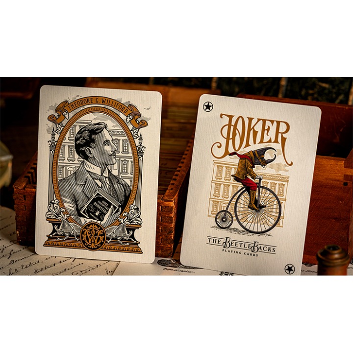 The Beetle Backs (Crimson Edition) Playing Cards