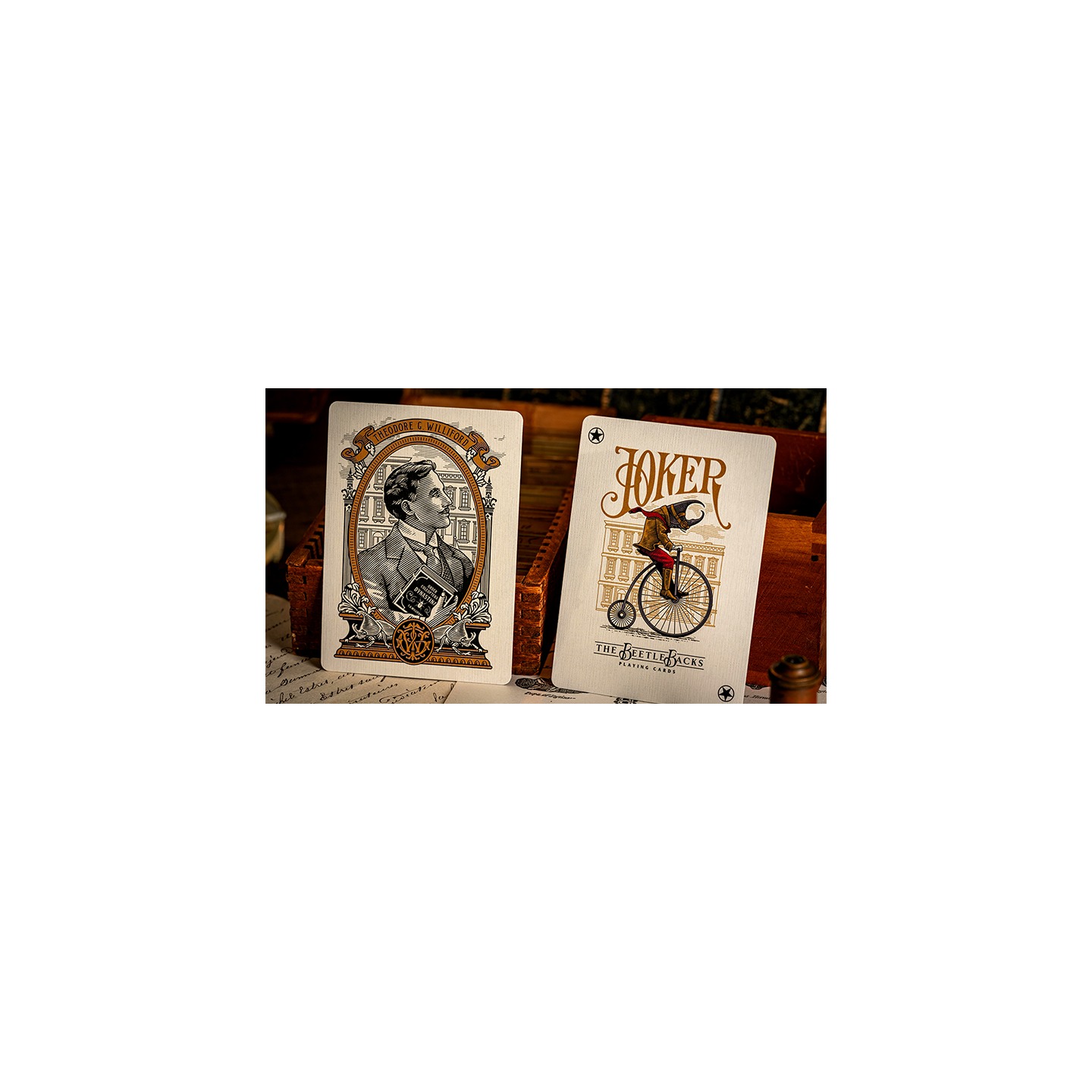 The Beetle Backs (Crimson Edition) Playing Cards