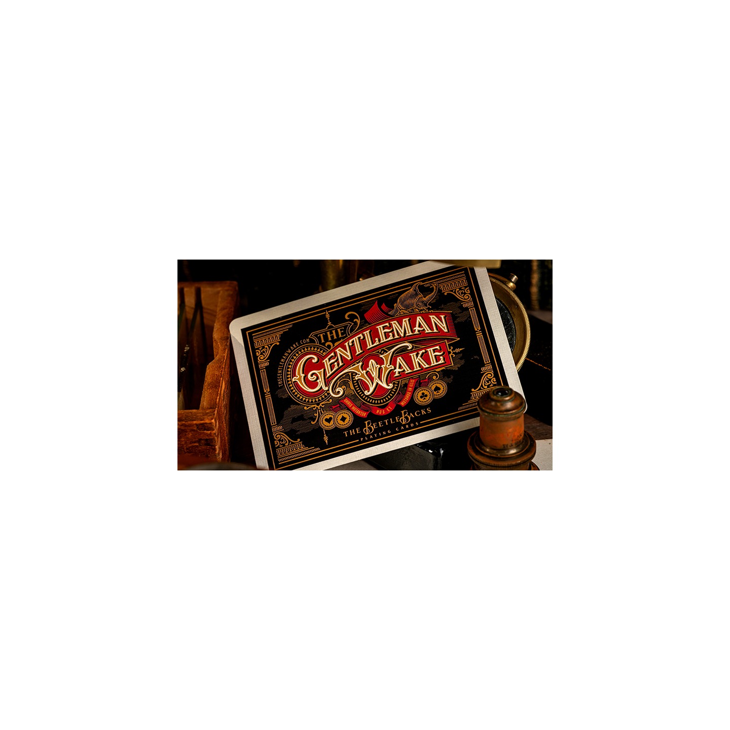 The Beetle Backs (Crimson Edition) Playing Cards
