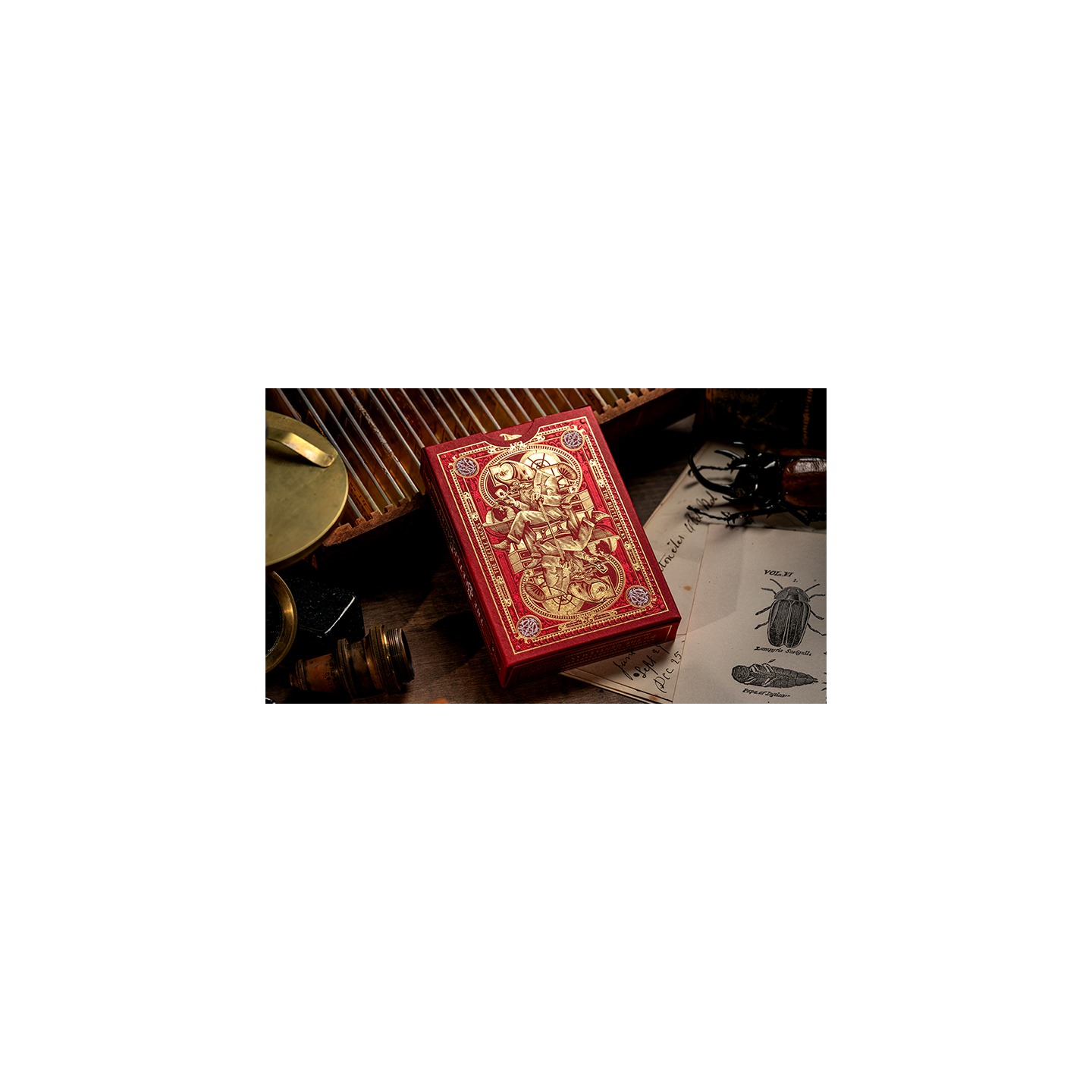 The Beetle Backs (Crimson Edition) Playing Cards