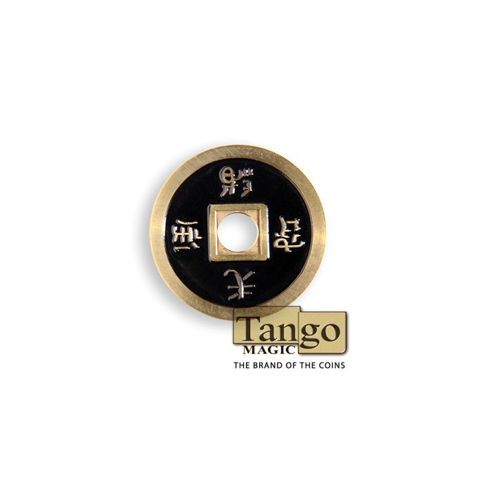 Chinese Coin (CH0019) Black & Red by Tango Magic - Tricks