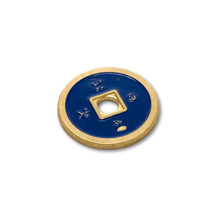 Chinese Coin (CH0021) Blue & Red by Tango Magic - Tricks