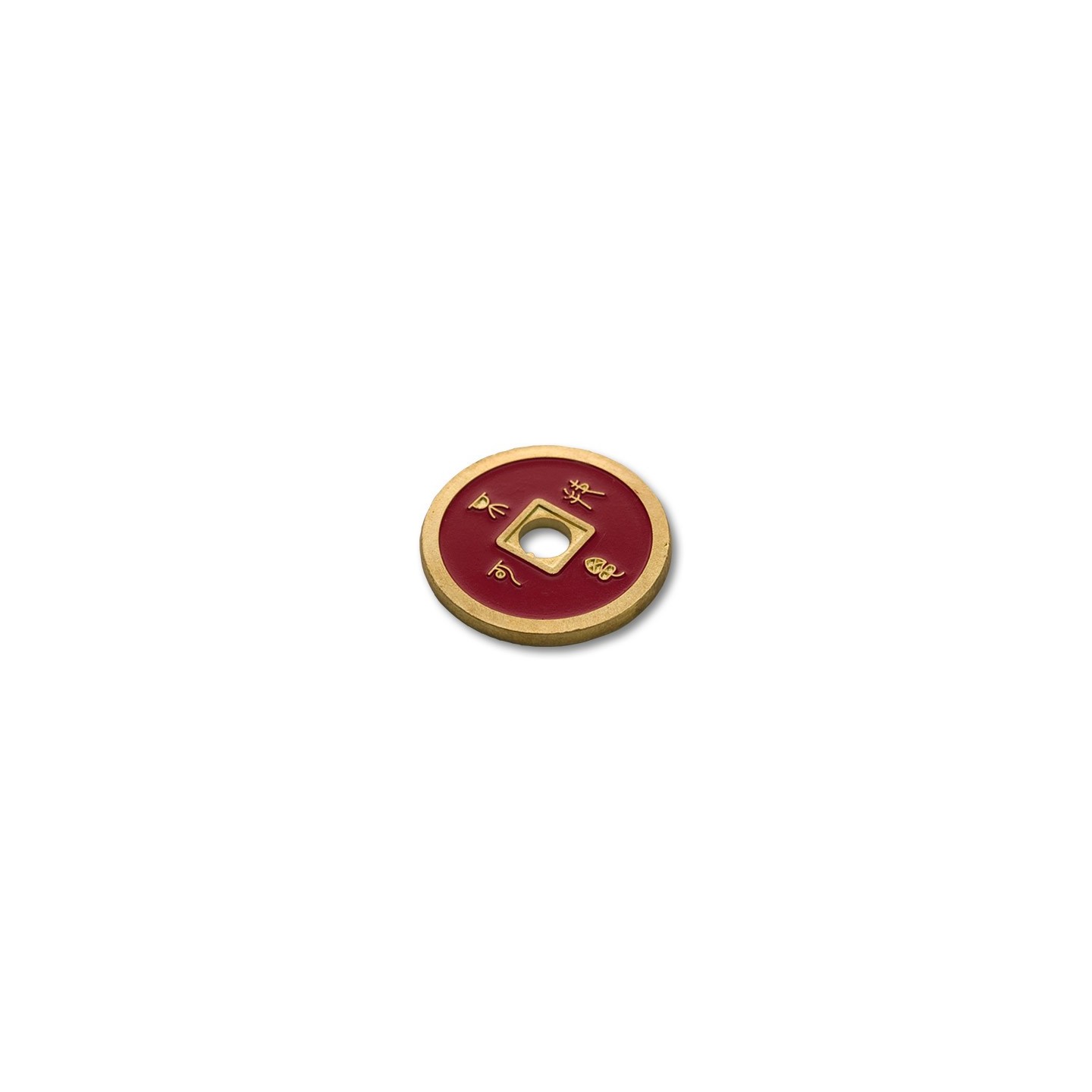 Chinese Coin (CH0021) Blue & Red by Tango Magic - Tricks