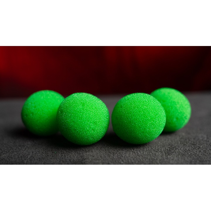 Magic Sponge Balls 4PK GREEN 1" by Murphy's Magic