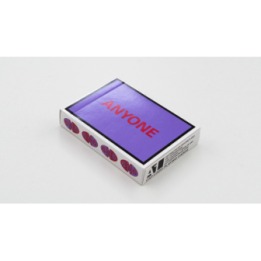 Purple/Red Cap Logo ANYONE Playing Cards