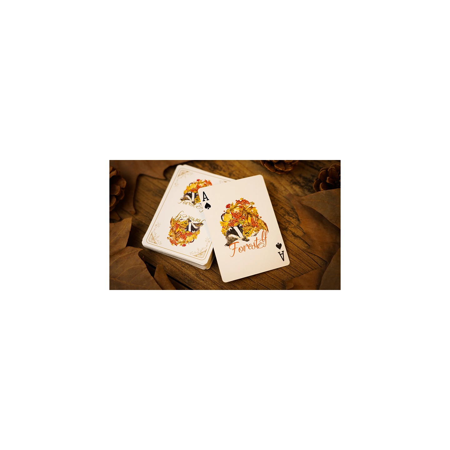 Forest elf Badger Playing Cards