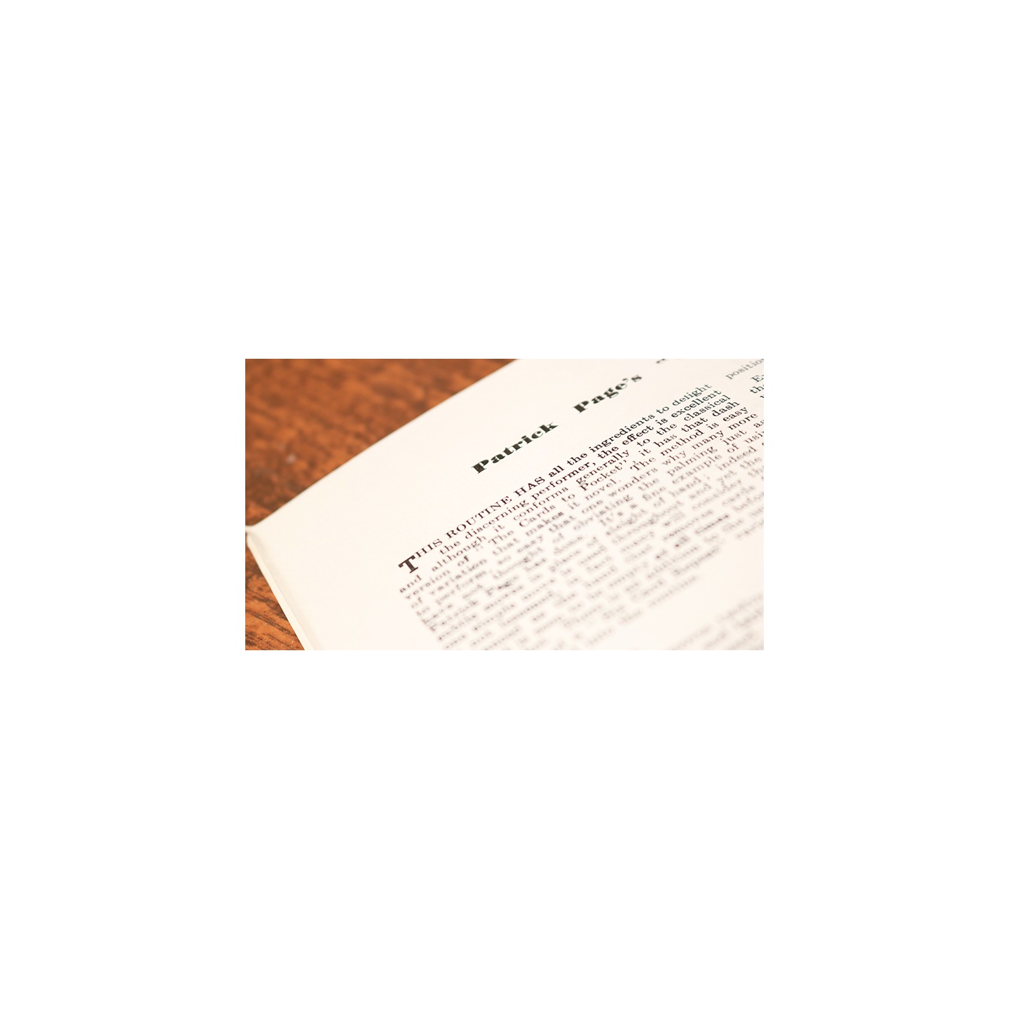 Patrick Page's Cards to Pocket by Lewis Ganson - Book