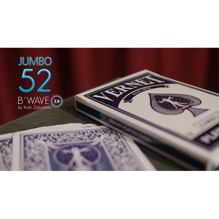 52 B Wave Jumbo 2.0 (Gimmicks and Online Instructions) by Vernet Magic