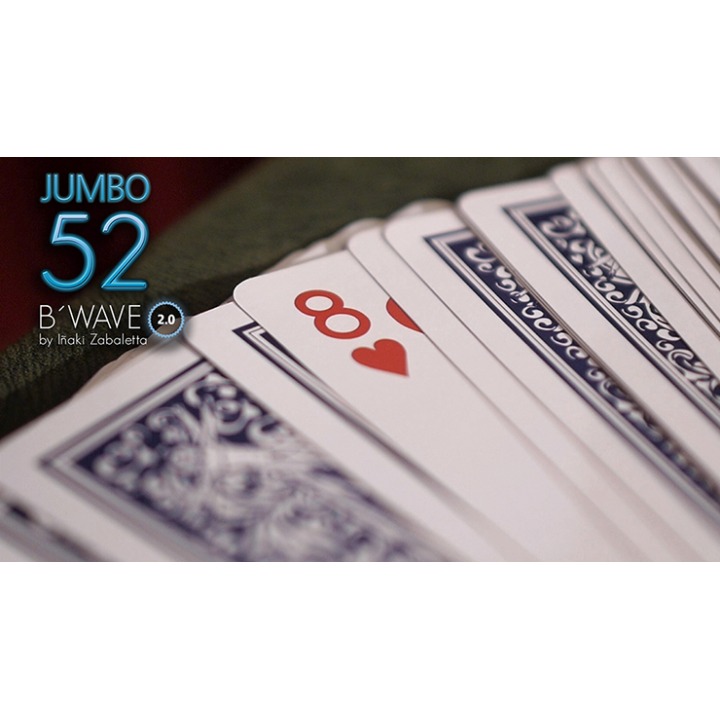 52 B Wave Jumbo 2.0 (Gimmicks and Online Instructions) by Vernet Magic
