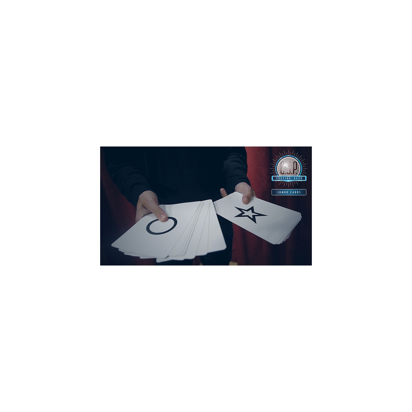 E.S.P. Jumbo Testing Cards (Gimmicks and Online Instructions) by Vernet Magic