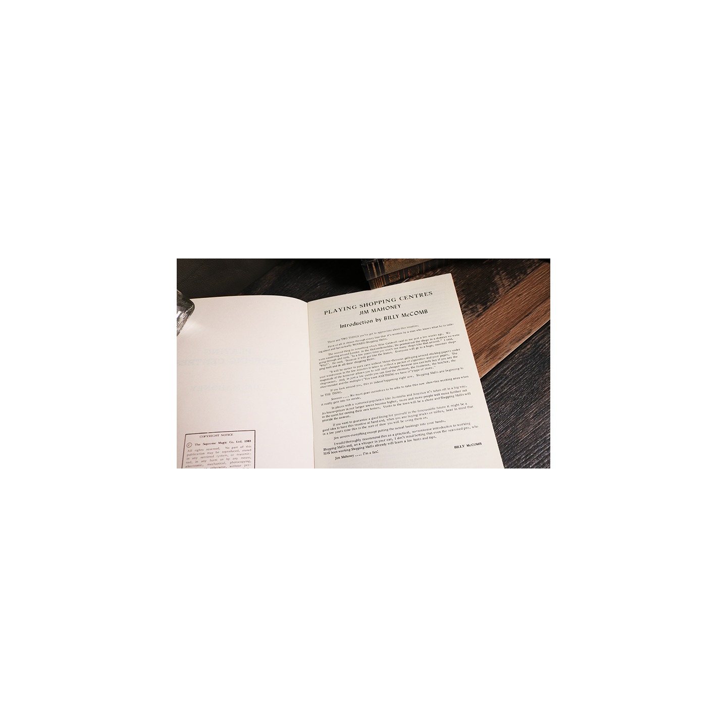 Playing Shopping Centers by Jim Mahoney - Book