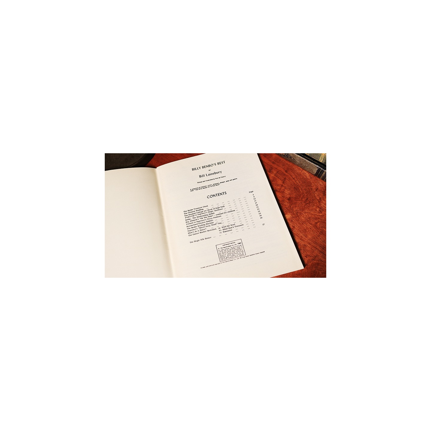 Billy Benbow's Best by Bill Lainsbury - Book