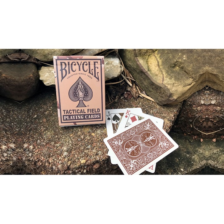 Bicycle Tactical Field Green Camo/Brown Camo (6 Decks) by US Playing Card Co