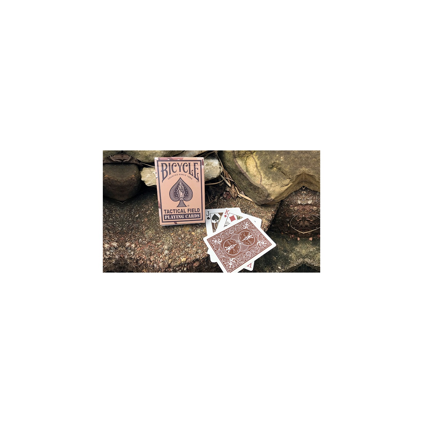 Bicycle Tactical Field Green Camo/Brown Camo (6 Decks) by US Playing Card Co