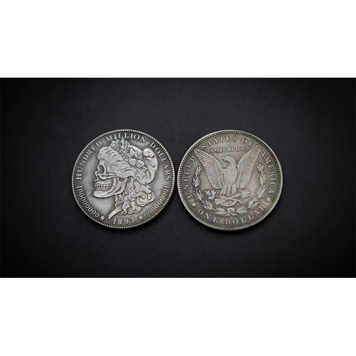 MORGAN SKULL HEAD COIN by Men Zi Magic