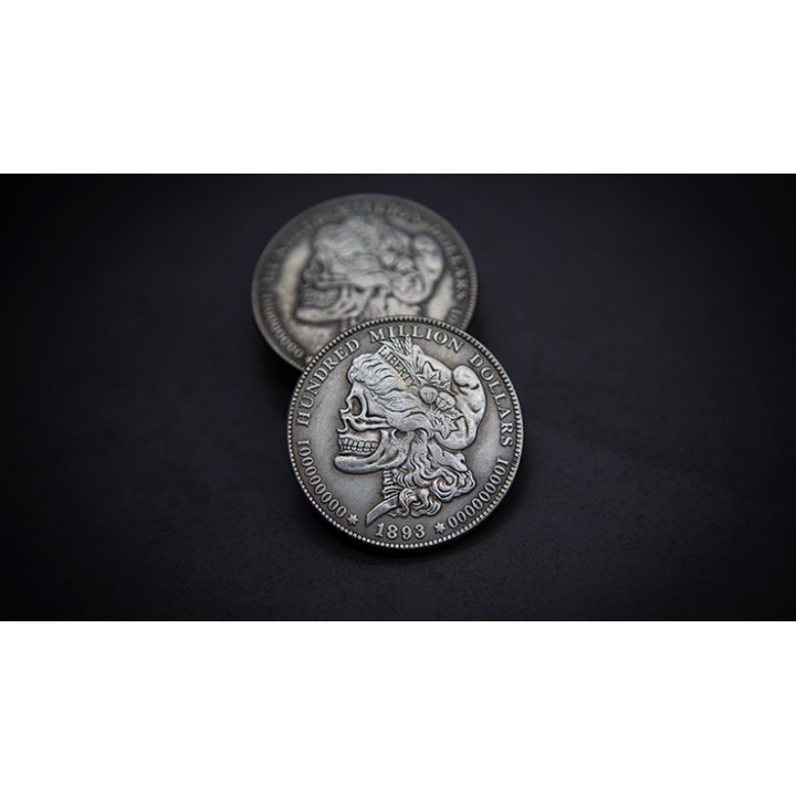 MORGAN SKULL HEAD COIN by Men Zi Magic