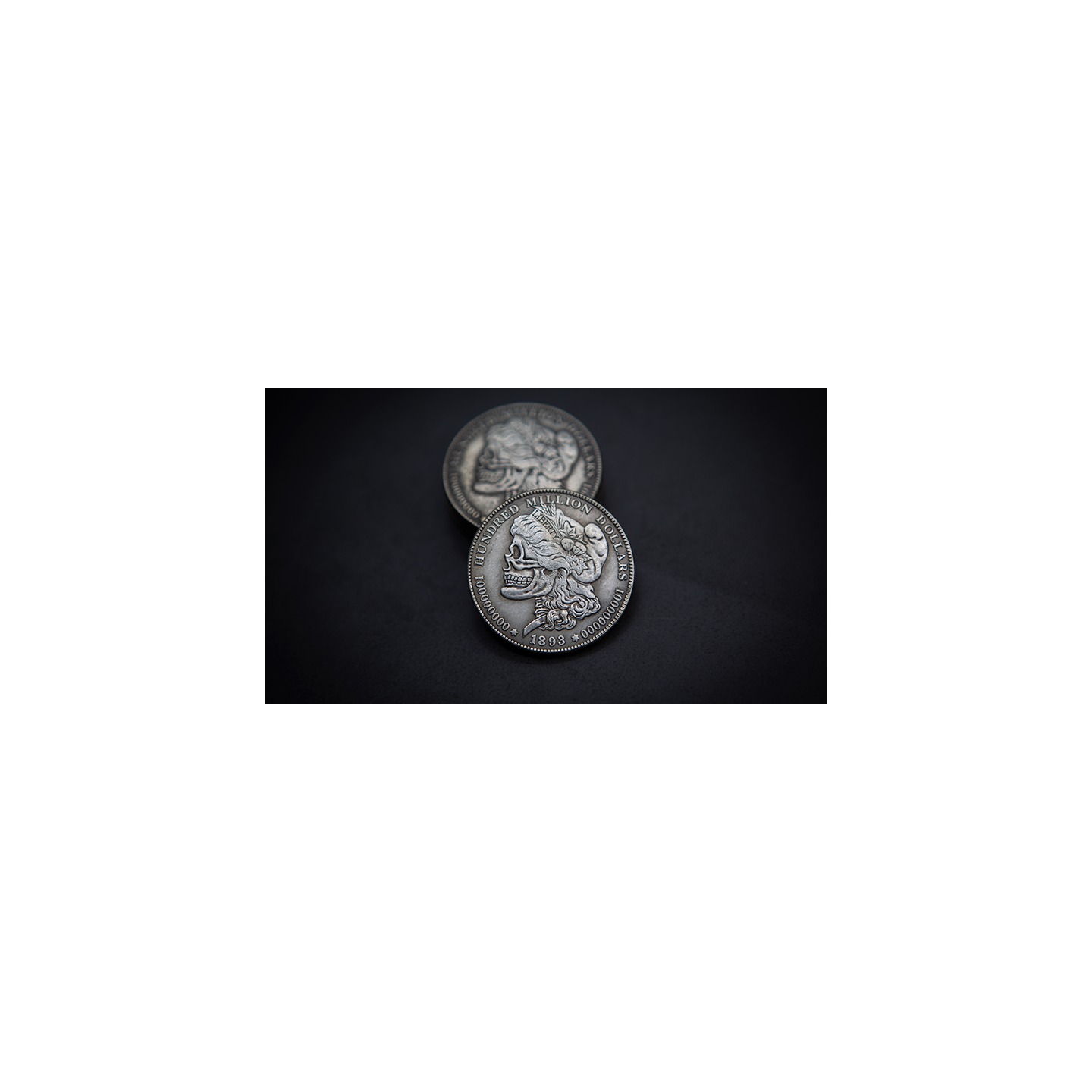 MORGAN SKULL HEAD COIN by Men Zi Magic