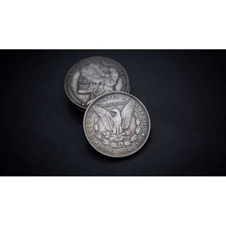 MORGAN SKULL HEAD COIN by Men Zi Magic