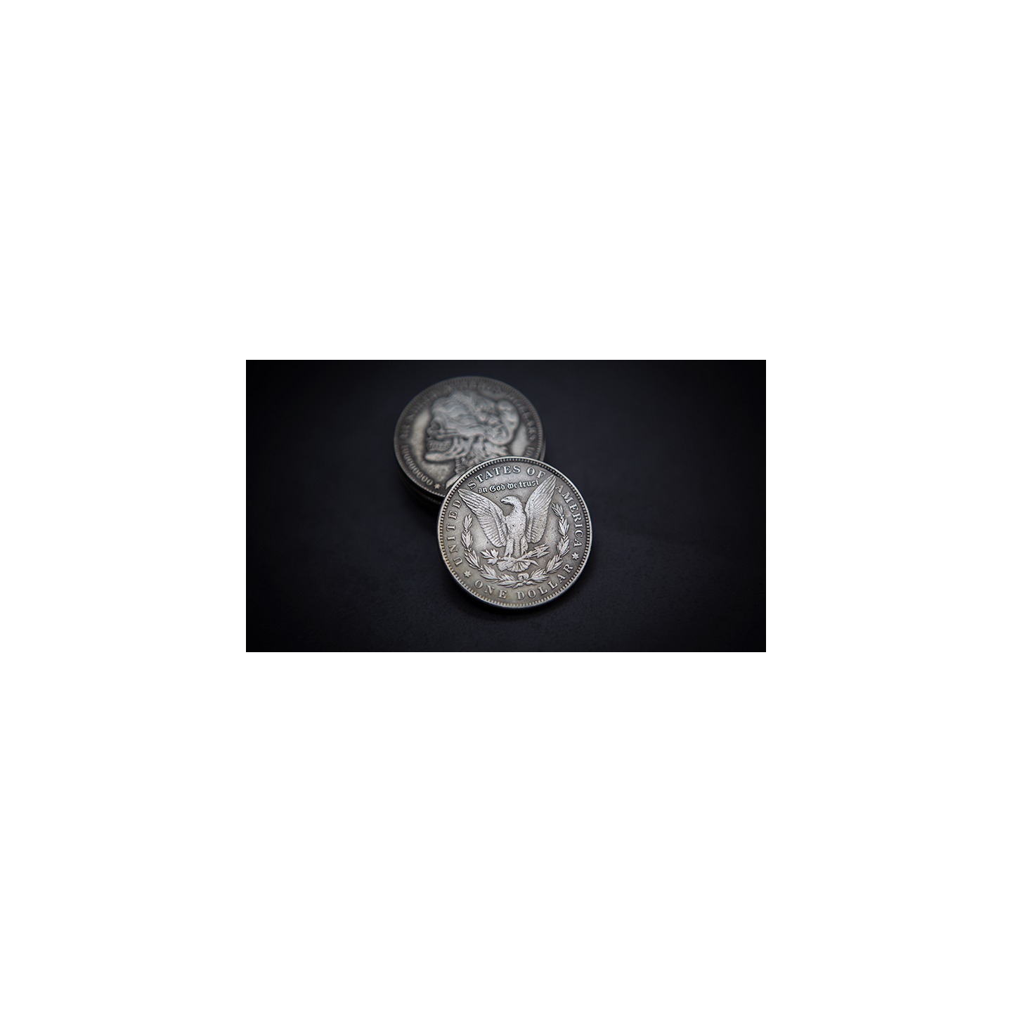 MORGAN SKULL HEAD COIN by Men Zi Magic