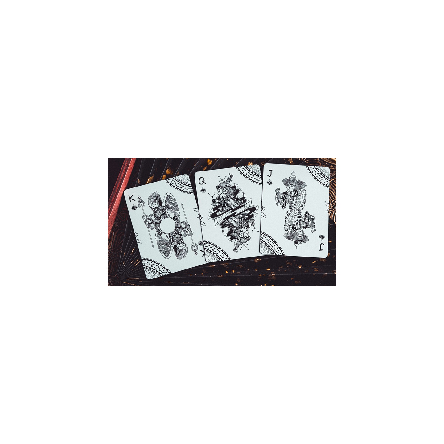 Twelve Imperial Symbols Playing Cards (Monochrome) by KING STAR