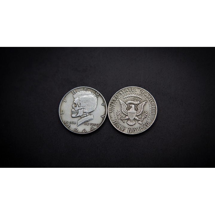 KENNEDY SKULL HEAD COIN by Men Zi Magic