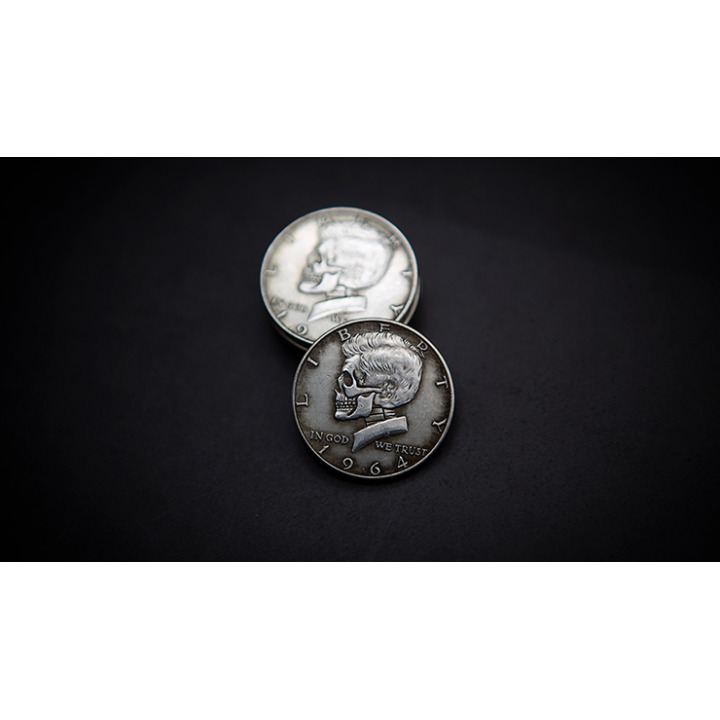 KENNEDY SKULL HEAD COIN by Men Zi Magic