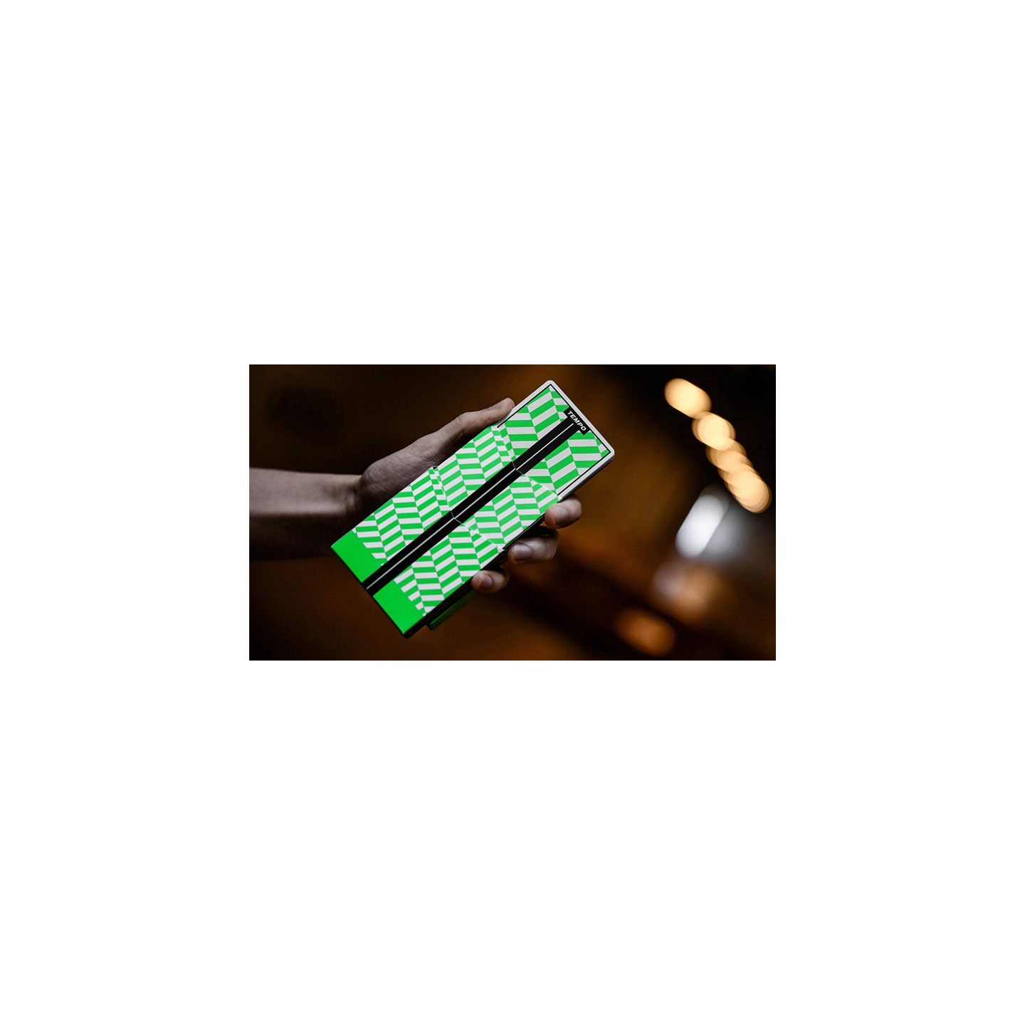 Tempo Green Playing Cards