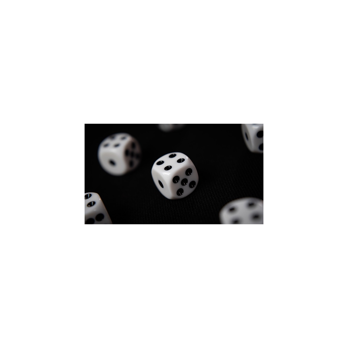NON GIMMICKED DICE 6 PACK/WHITE by Tony Anverdi