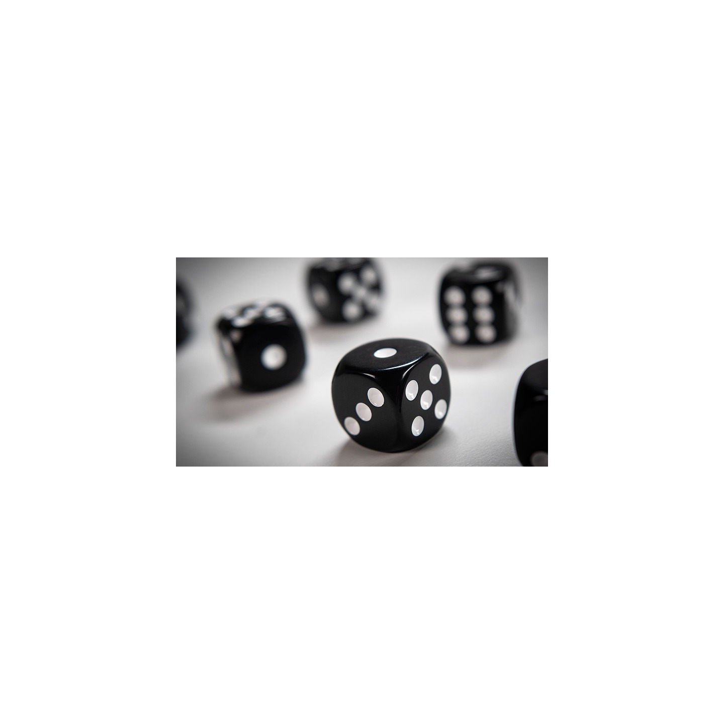 NON GIMMICKED DICE 6 PACK/BLACK by Tony Anverdi