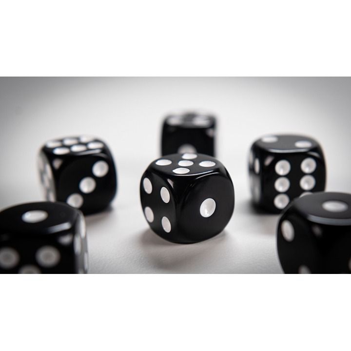 NON GIMMICKED DICE 6 PACK/BLACK by Tony Anverdi