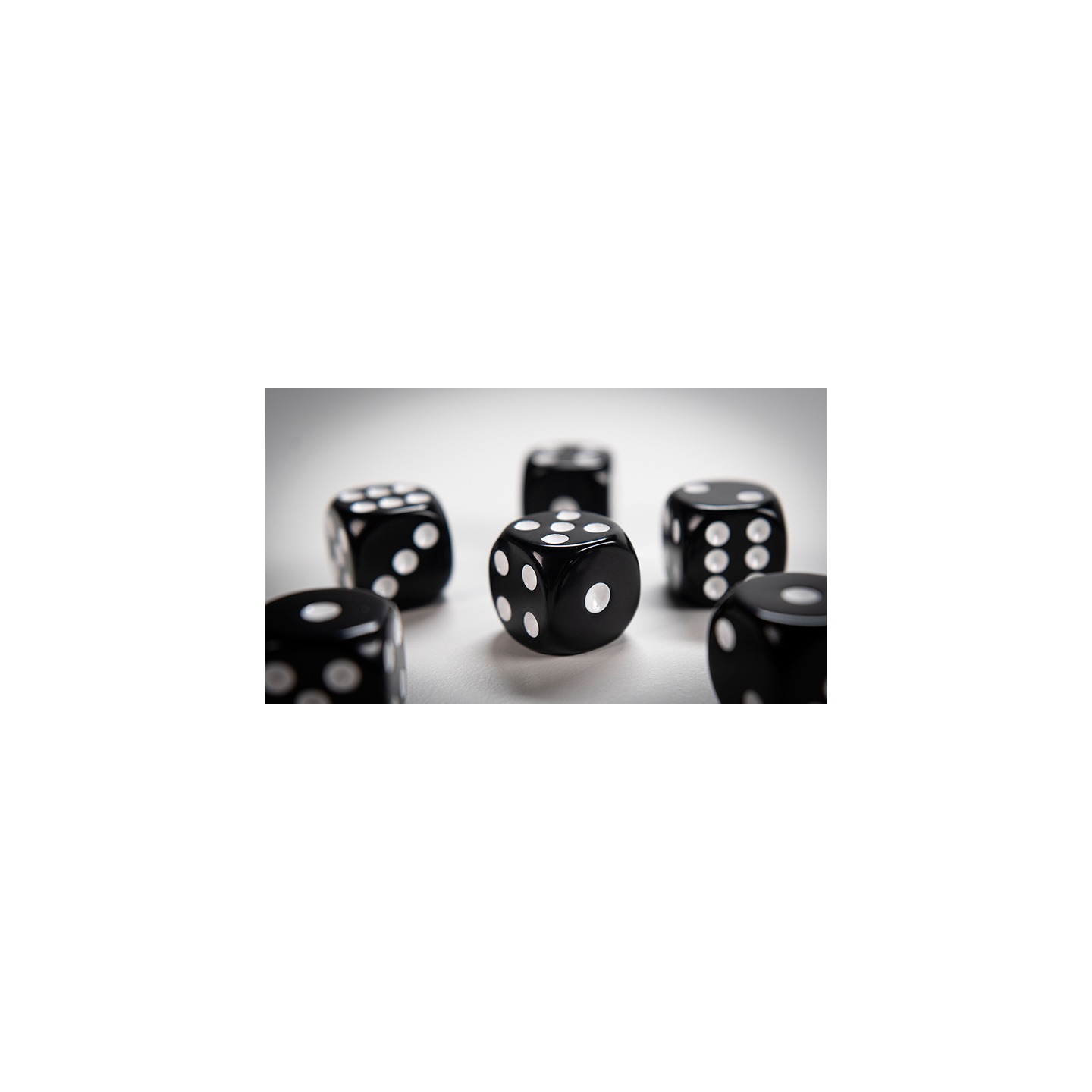 NON GIMMICKED DICE 6 PACK/BLACK by Tony Anverdi