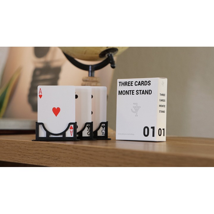 Three Cards Monte Stand BLUE (Gimmicks and Online Instruction) by Jeki Yoo