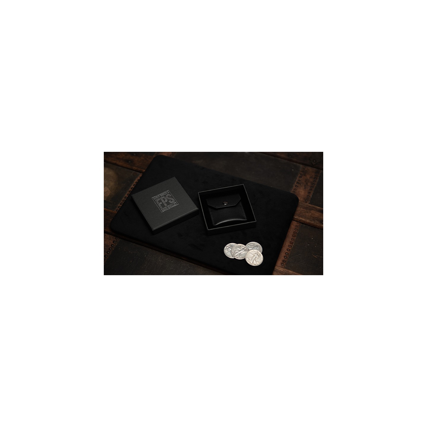 FPS Coin Wallet Black (Gimmicks and Online Instructions) by Magic Firm