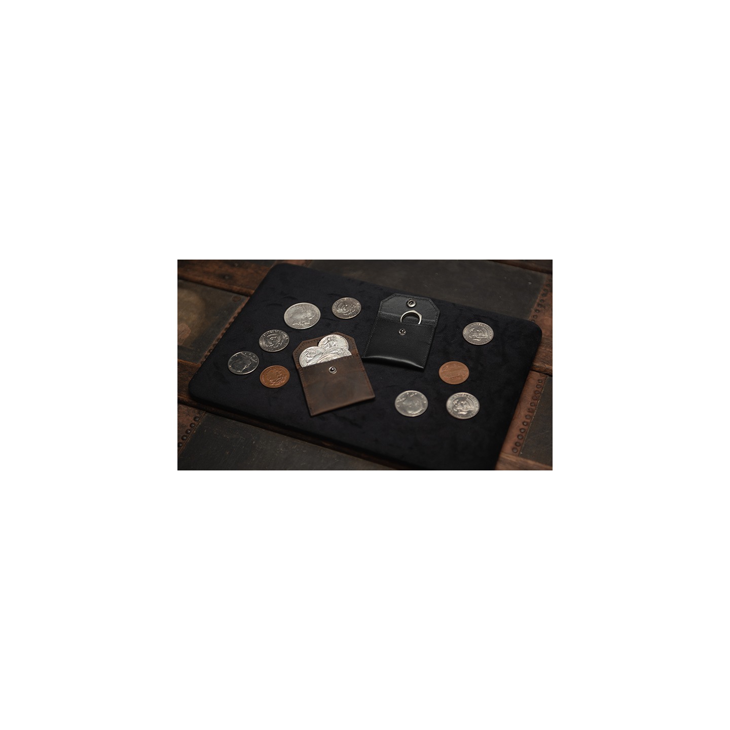 FPS Coin Wallet Black (Gimmicks and Online Instructions) by Magic Firm