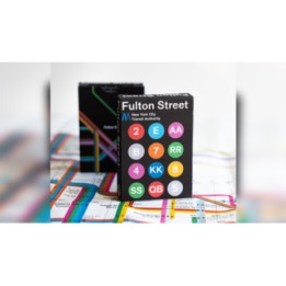 BLACK EDITION FULTON STREET MTA PLAYING CARDS (1972 VIGNELLI MAP EDITION)