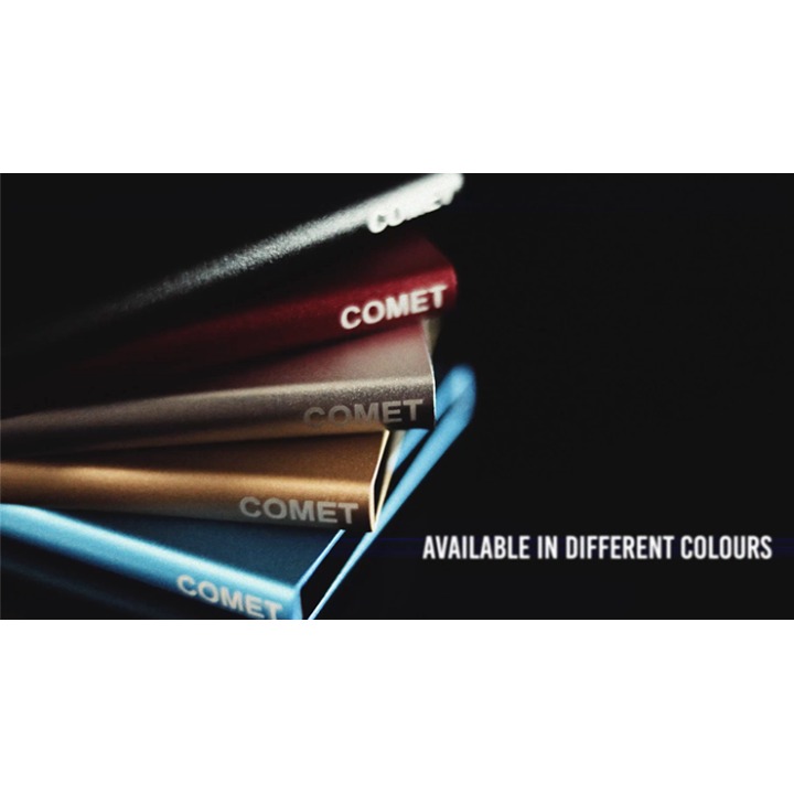 Comet Black Leather Silver Shell (Gimmicks and Online Instruction) by Andrew Dean