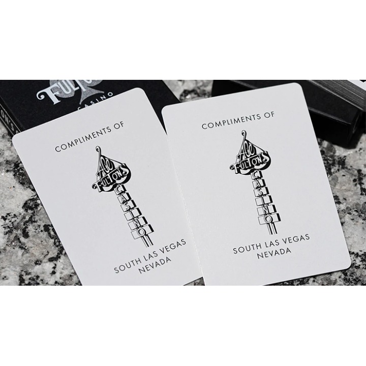 Ace Fulton's Casino (Black) Playing Cards
