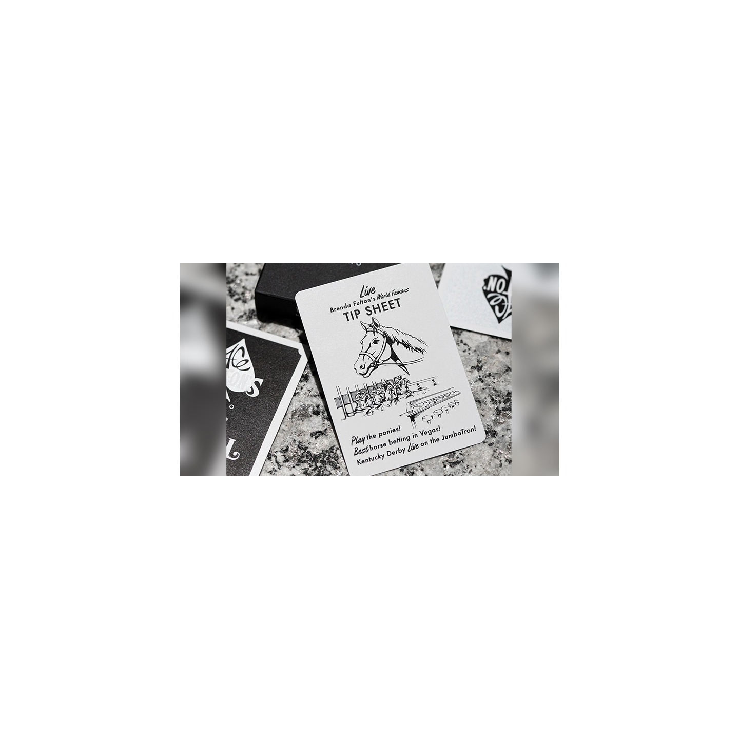 Ace Fulton's Casino (Black) Playing Cards