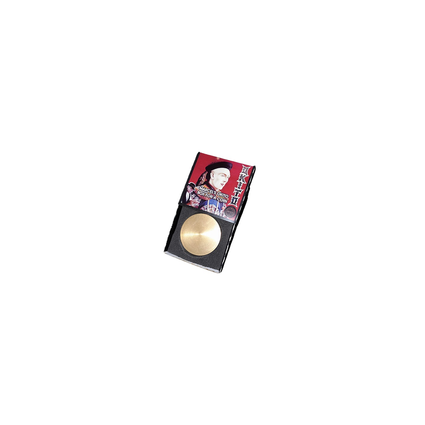 Marcel's Okito Box DOLLAR SIZE (Gimmicks and Online Instructions) by Marcelo Manni