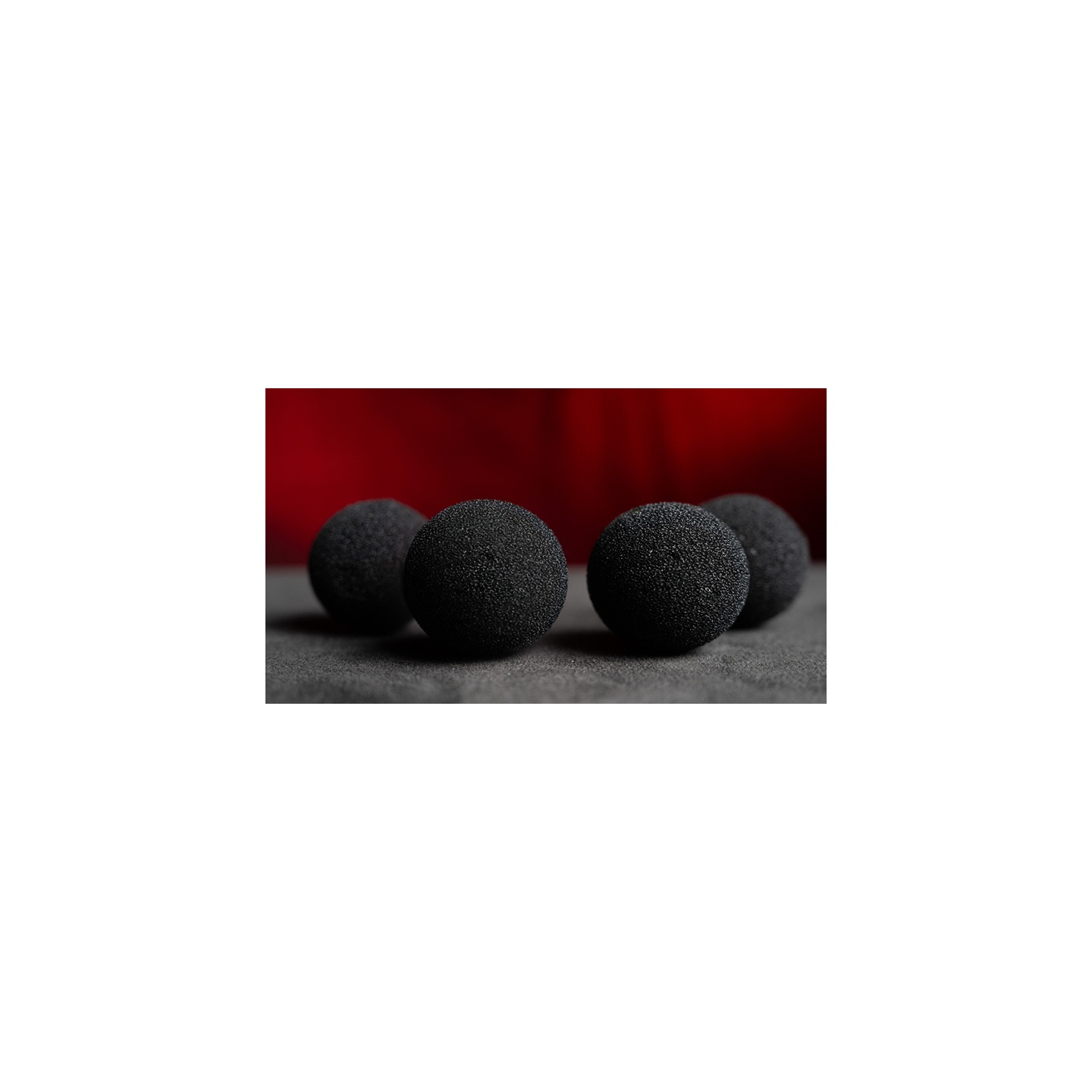 Magic Sponge Balls 50PK BLACK 2" by Murphy's Magic