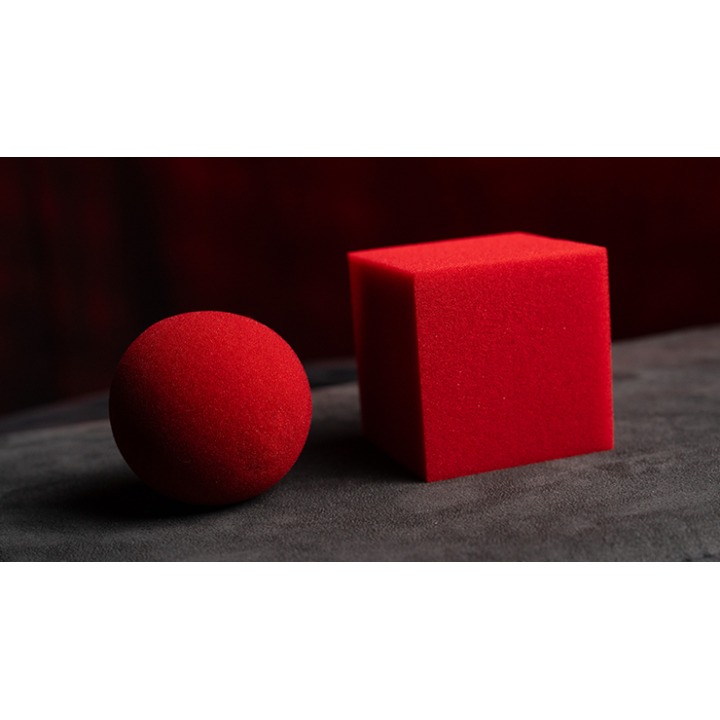 Magic Sponge Ball to Square JUMBO RED by Murphy's Magic