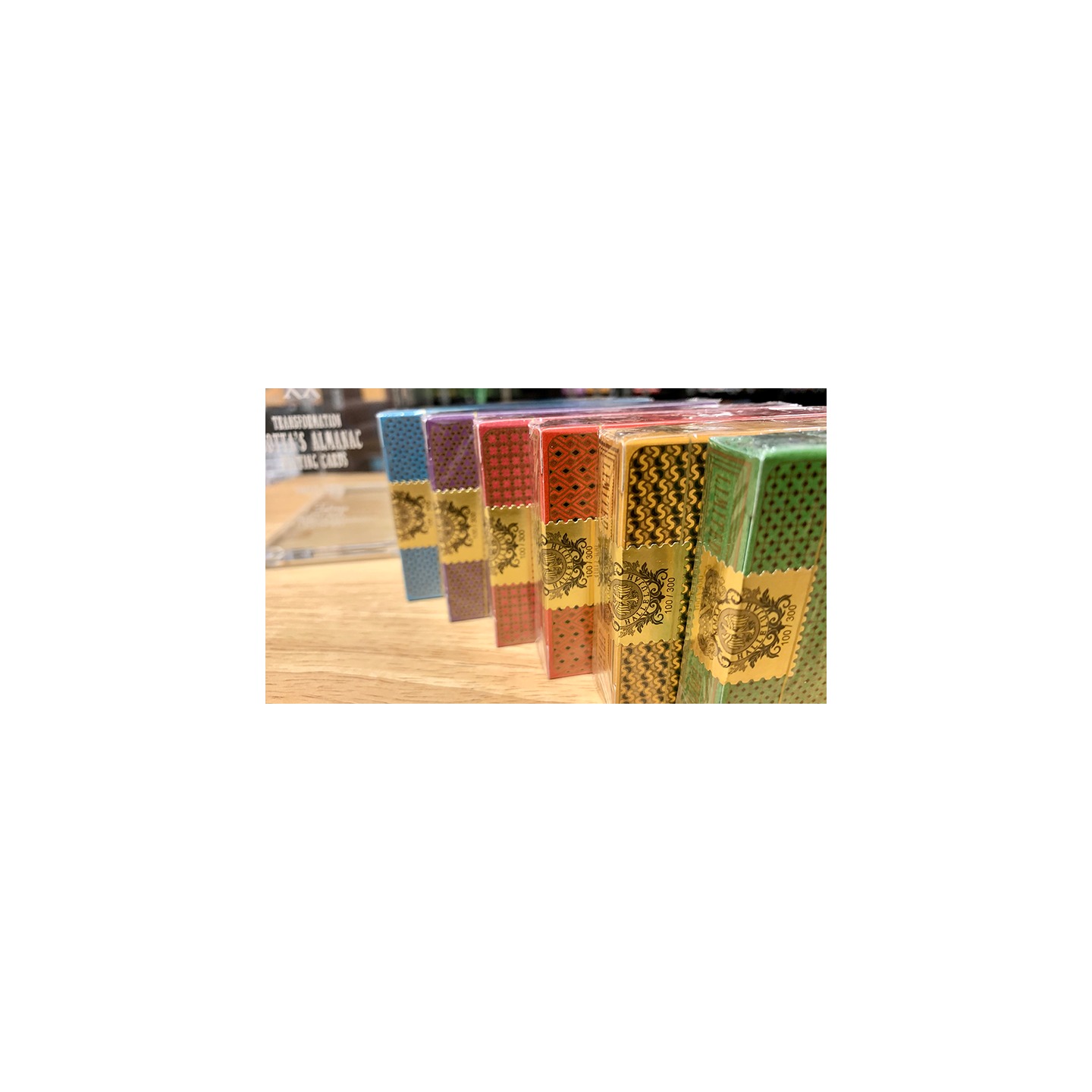 Gilded Cotta 6 Deck Set (w/ Case & Matching Tuck Seal Numbers) Playing Cards