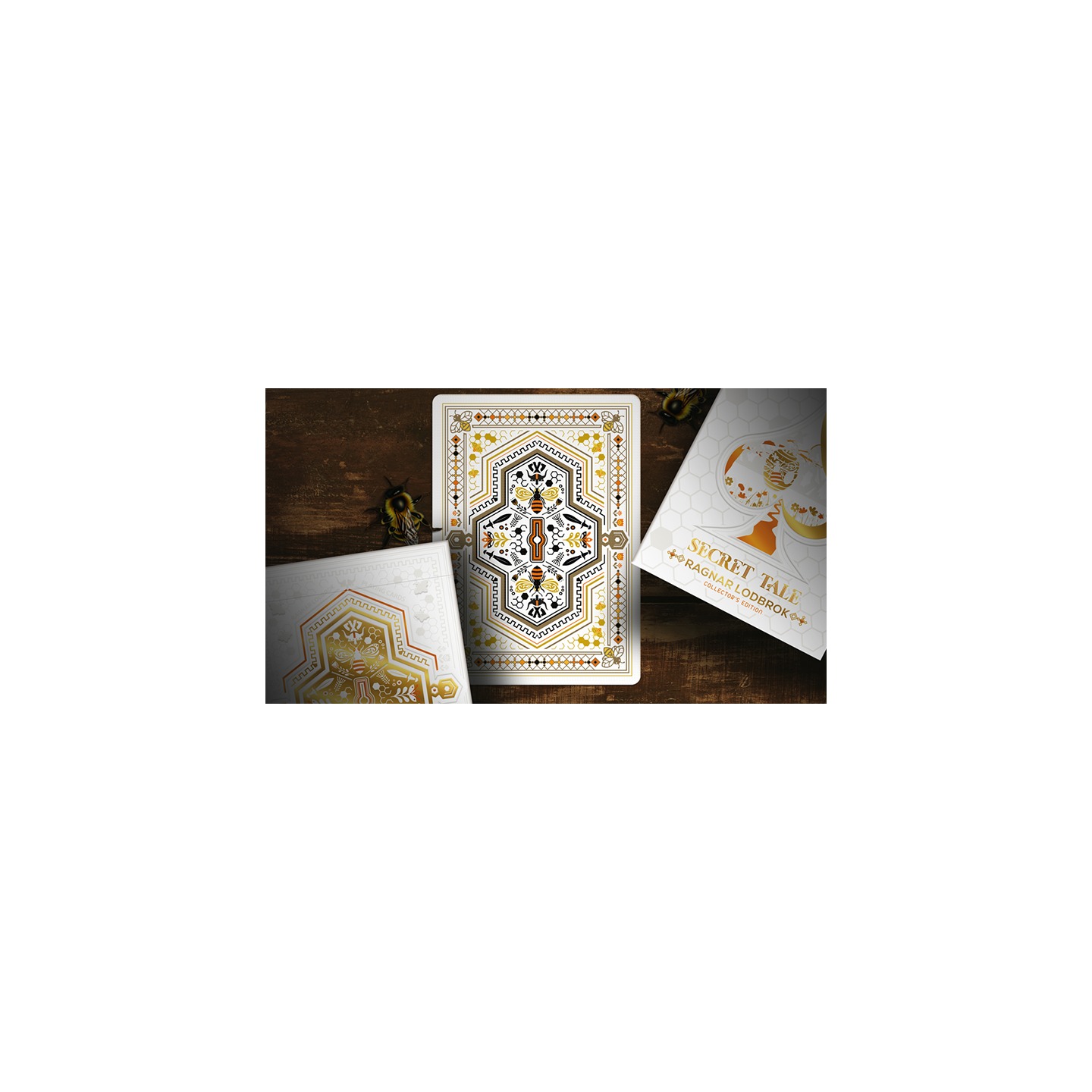 Secret Tale Ragnar MINI White Bee Playing Cards