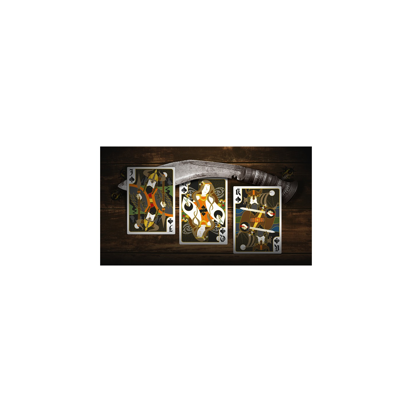 Secret Tale Ragnar MINI White Bee Playing Cards