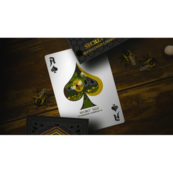Secret Tale Ragnar White Bee Collector's Playing Cards