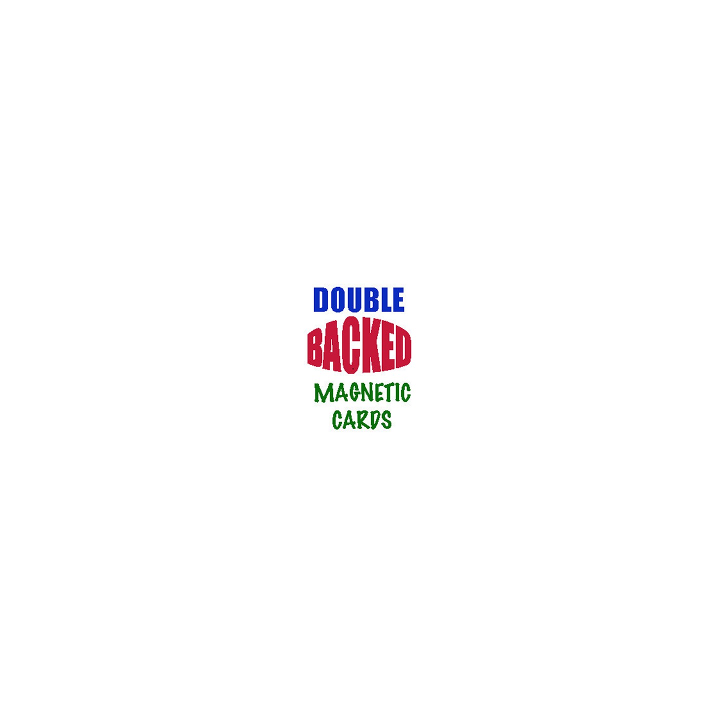 Magnetic Card- Bicycle Cards (2 Per Package) Double Back Red by Chazpro