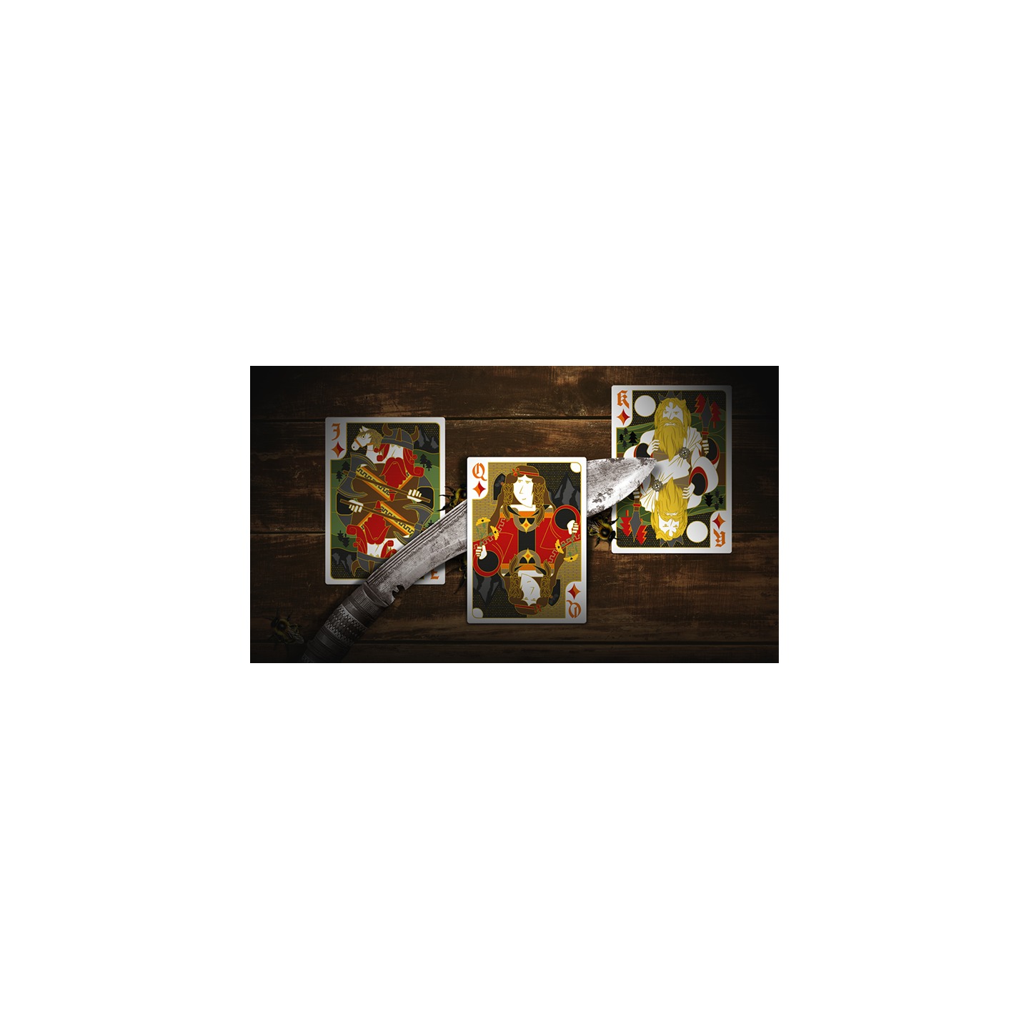 Secret Tale Ragnar White Bee Collector's Playing Cards