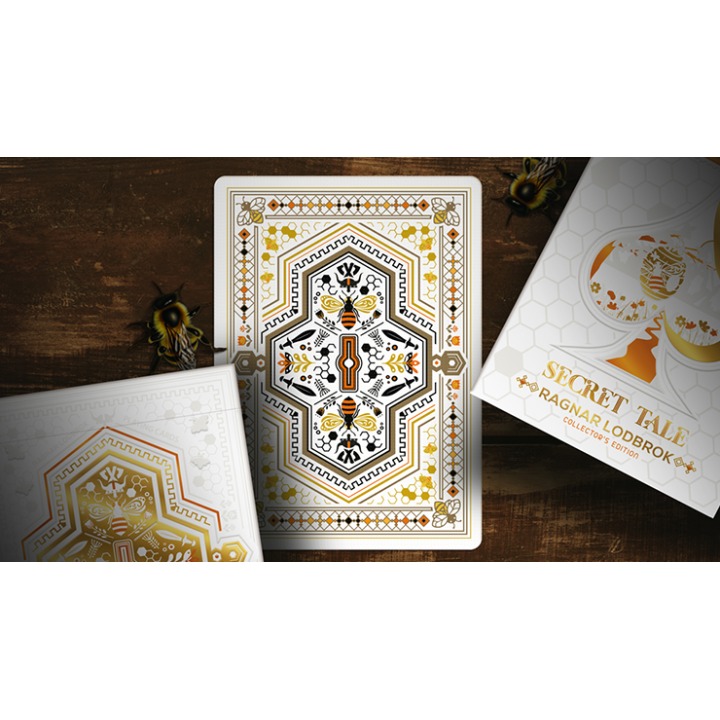 Secret Tale Ragnar White Bee Collector's Playing Cards